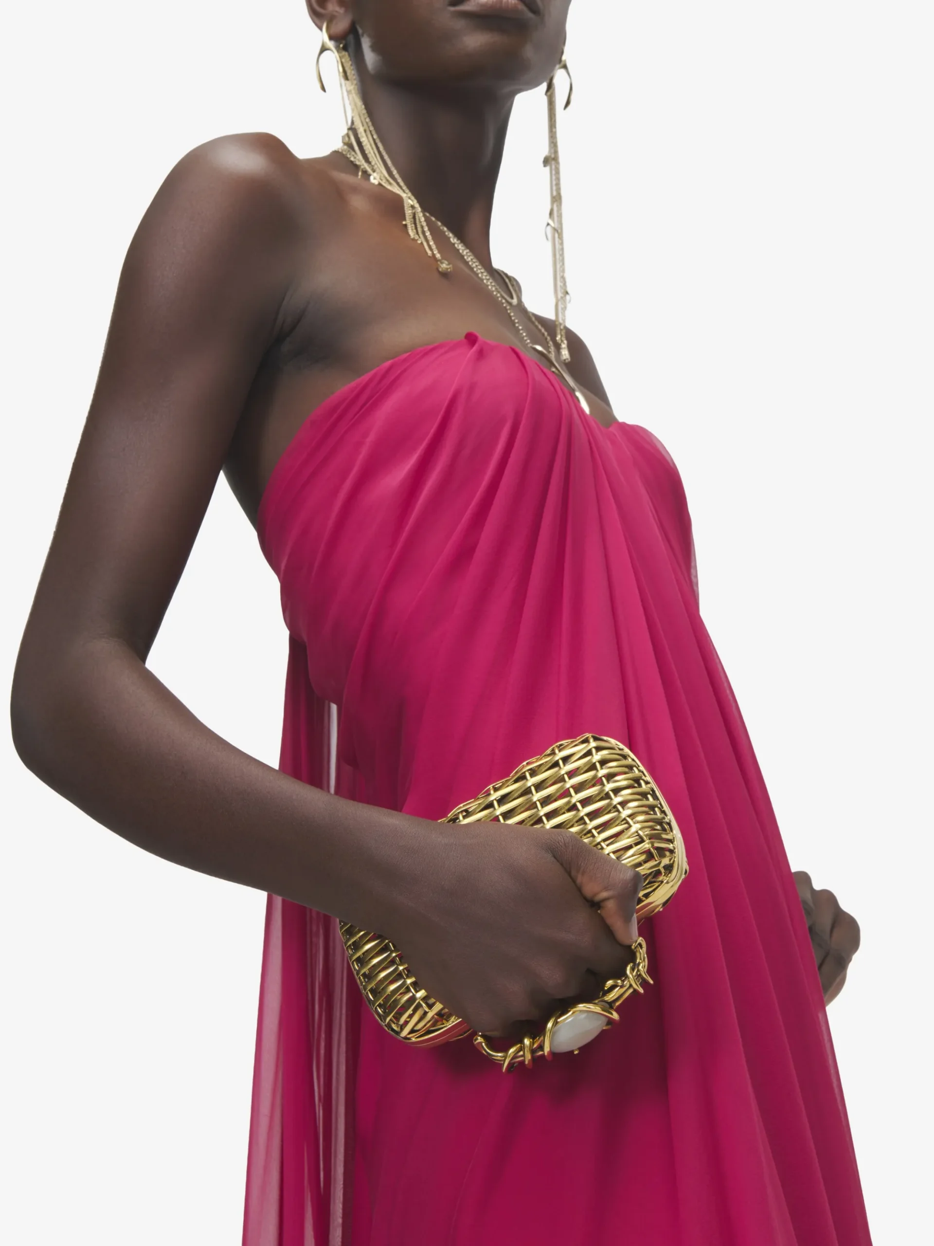 Women's Thorn Knuckle Clutch in Gold