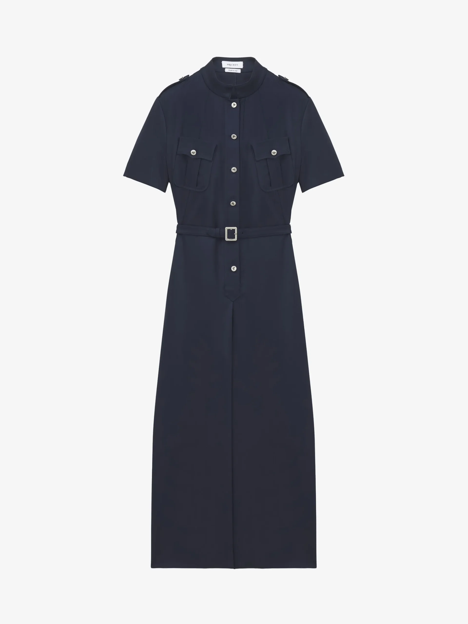 Women's Uniform Midi Dress in Indigo