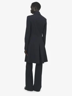 Women's Wishbone Coat in Indigo