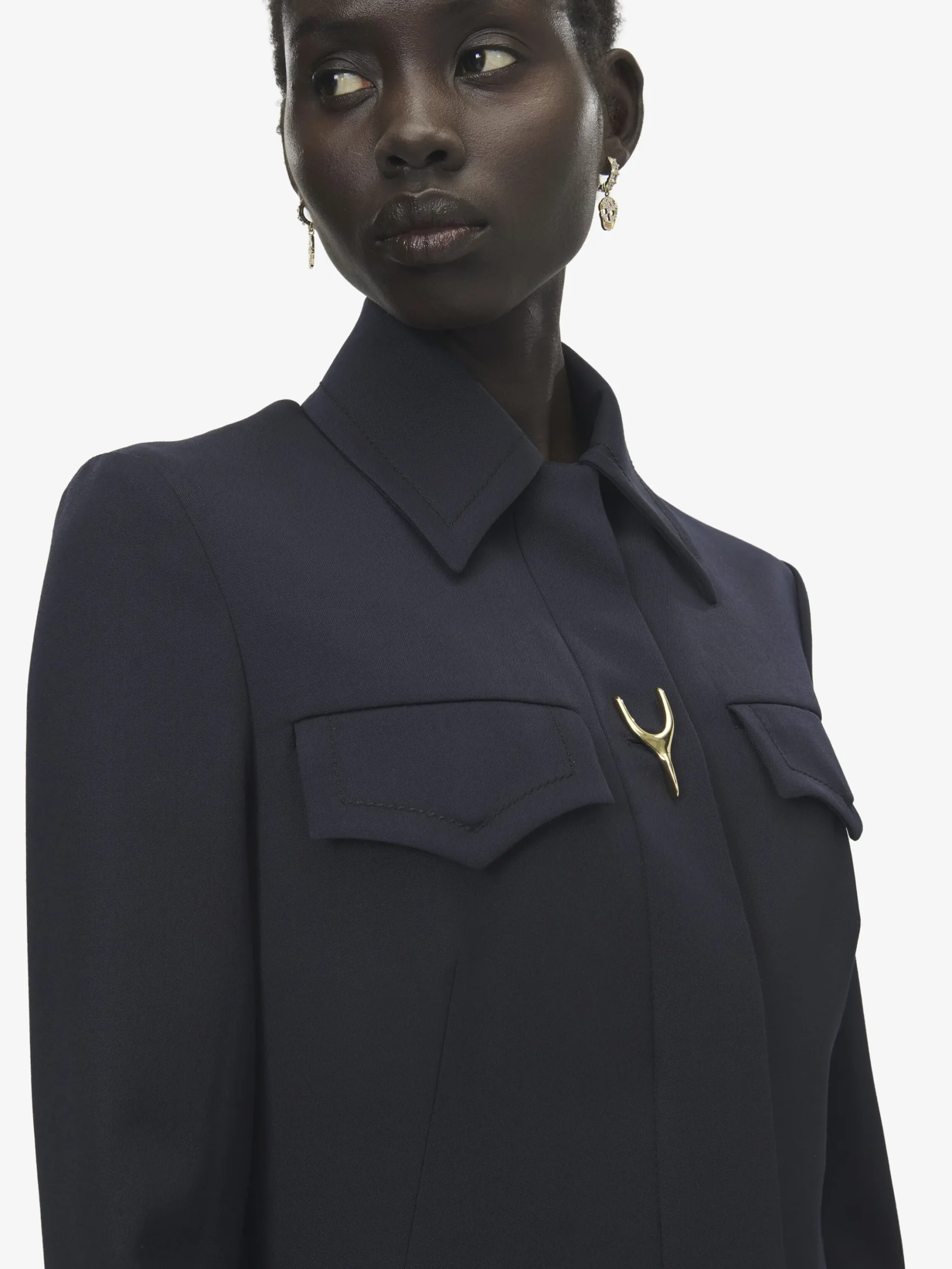 Women's Wishbone Coat in Indigo